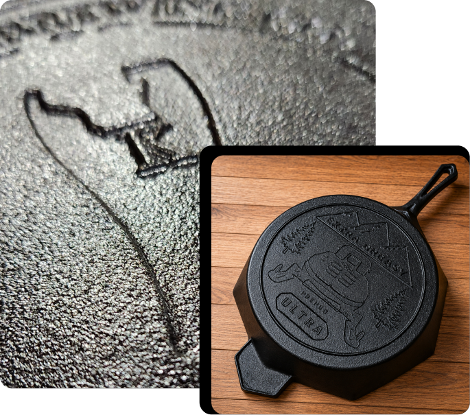 custom cast iron skillet