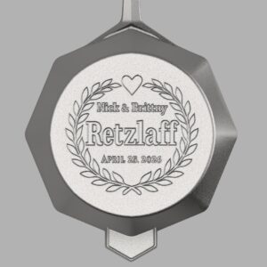 Custom Wedding Cast Iron Skillet