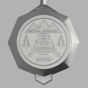 Custom Snowmobile Cast Iron Skillet